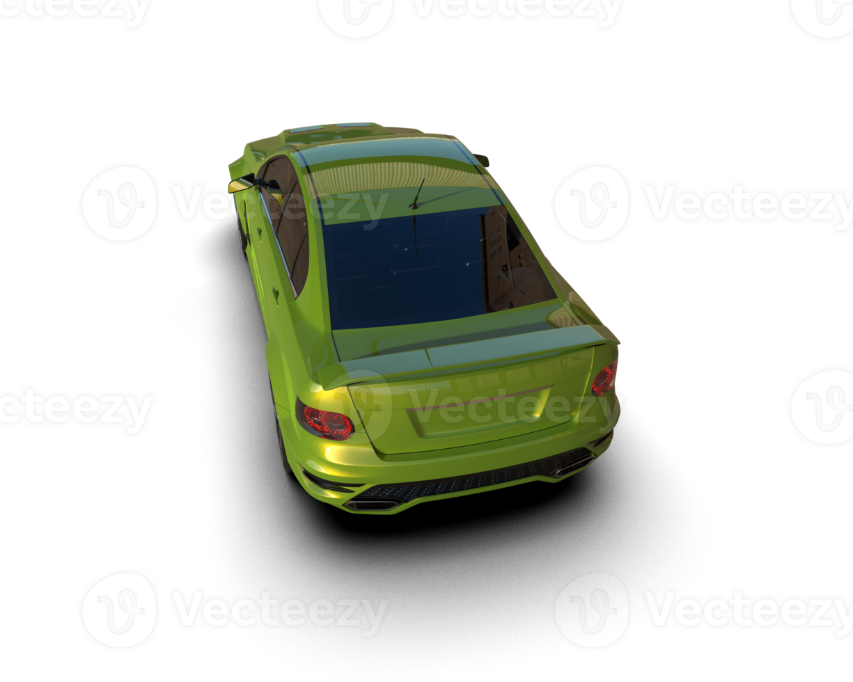 Realistic sport car isolated on background. 3d rendering - illustration png