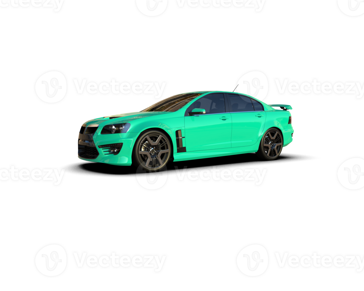 Realistic sport car isolated on background. 3d rendering - illustration png