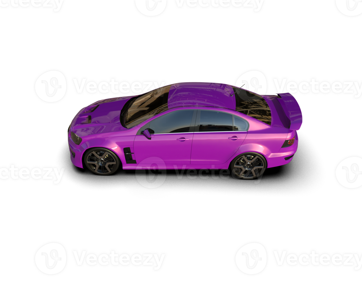 Realistic sport car isolated on background. 3d rendering - illustration png