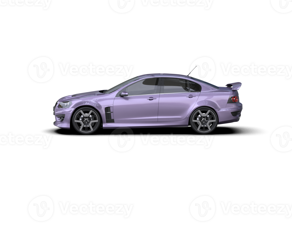 Realistic sport car isolated on background. 3d rendering - illustration png