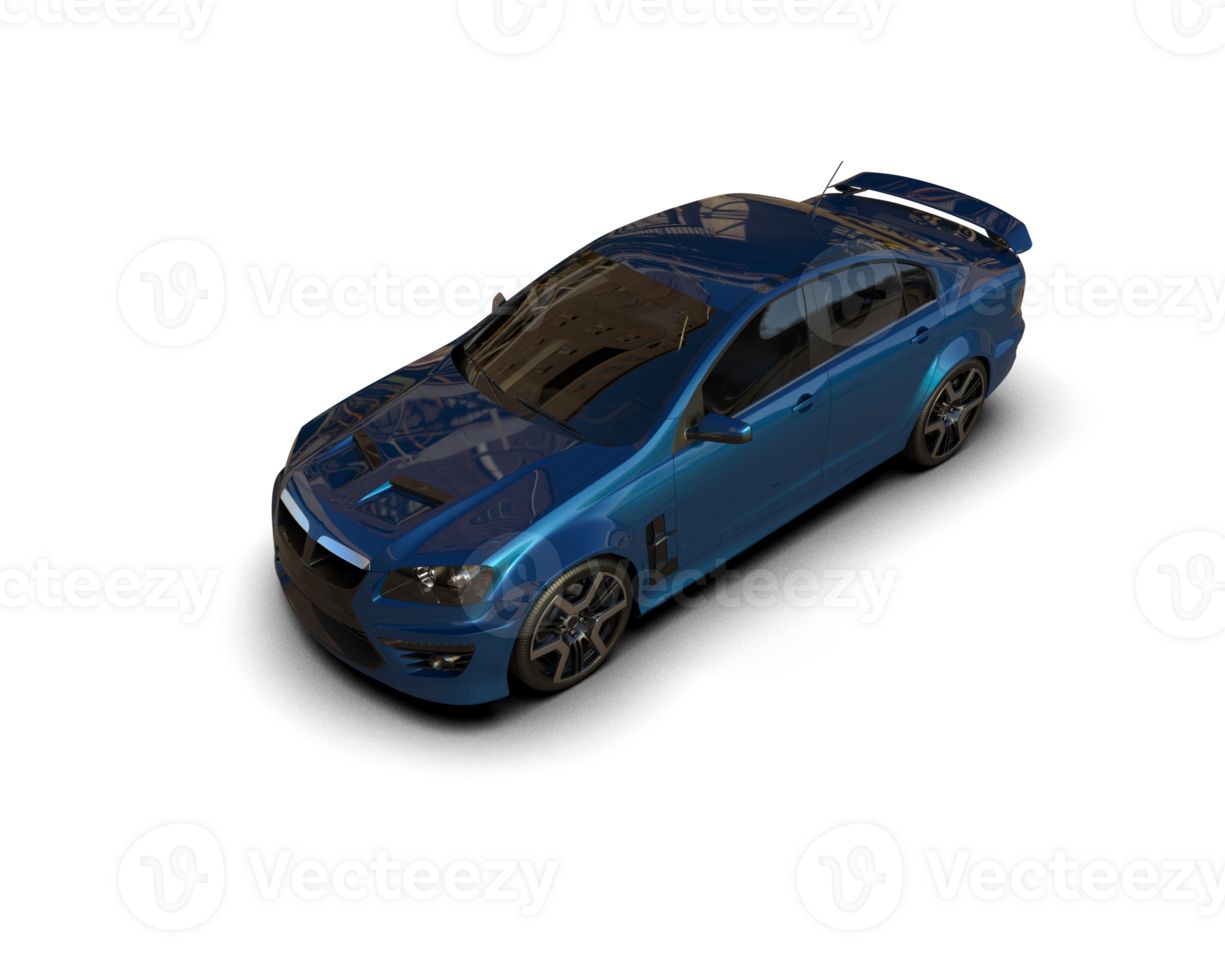 Realistic sport car isolated on background. 3d rendering - illustration png