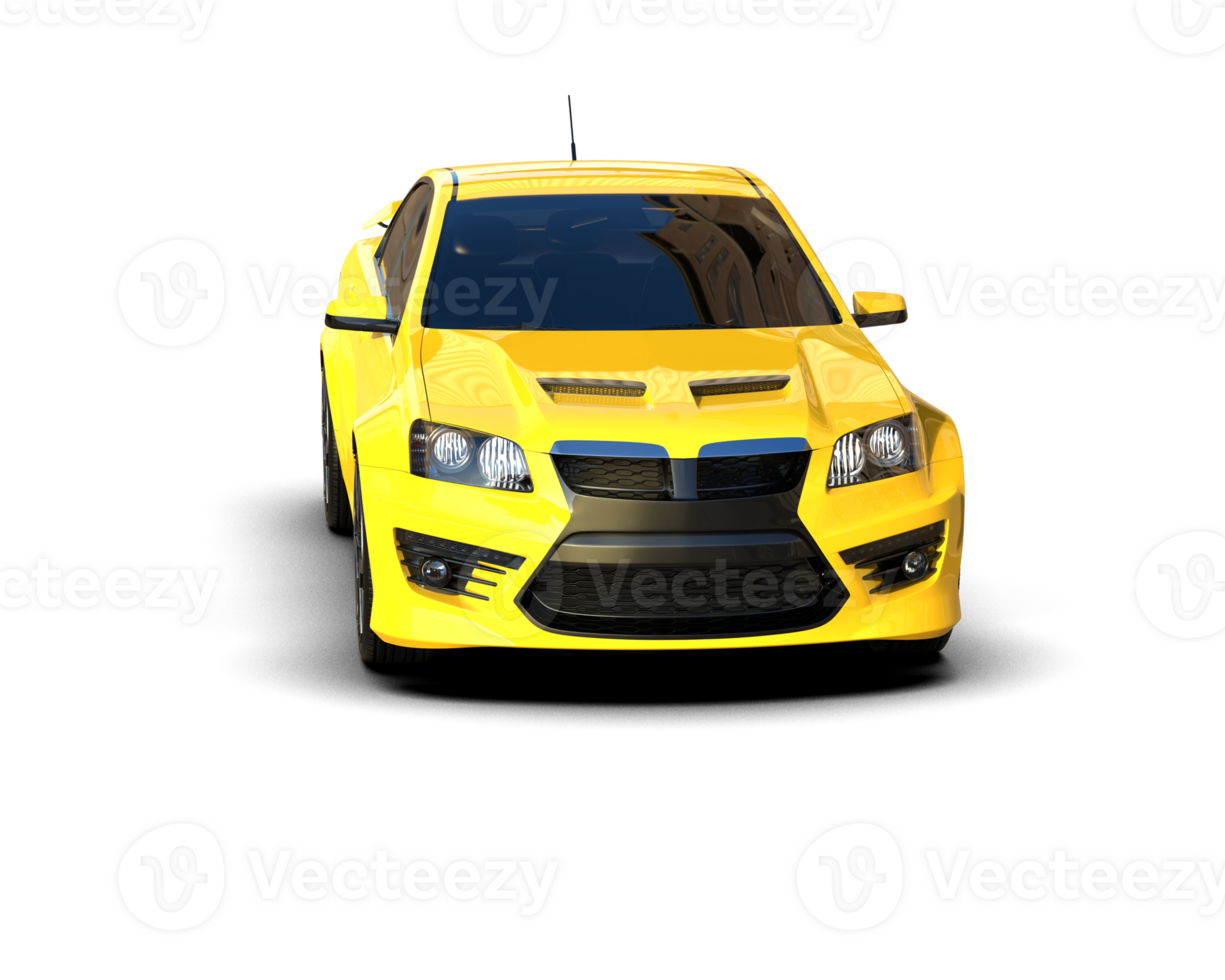 Realistic sport car isolated on background. 3d rendering - illustration png