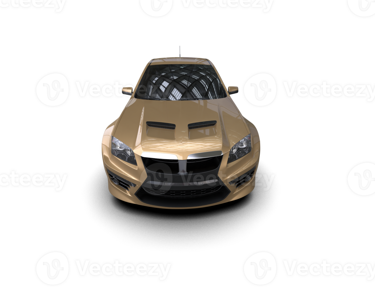 Realistic sport car isolated on background. 3d rendering - illustration png