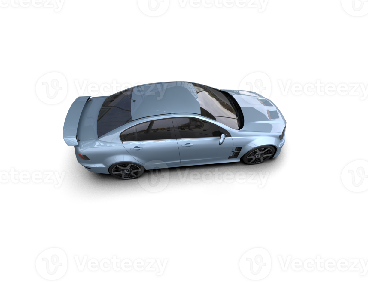 Realistic sport car isolated on background. 3d rendering - illustration png