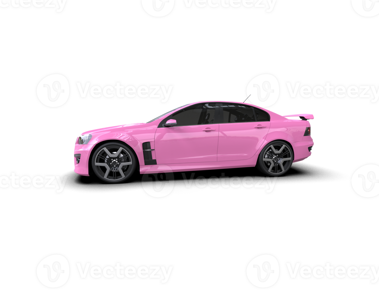 Realistic sport car isolated on background. 3d rendering - illustration png