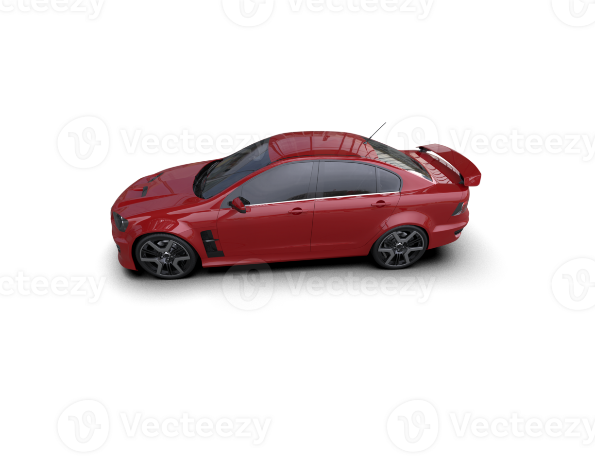 Realistic sport car isolated on background. 3d rendering - illustration png