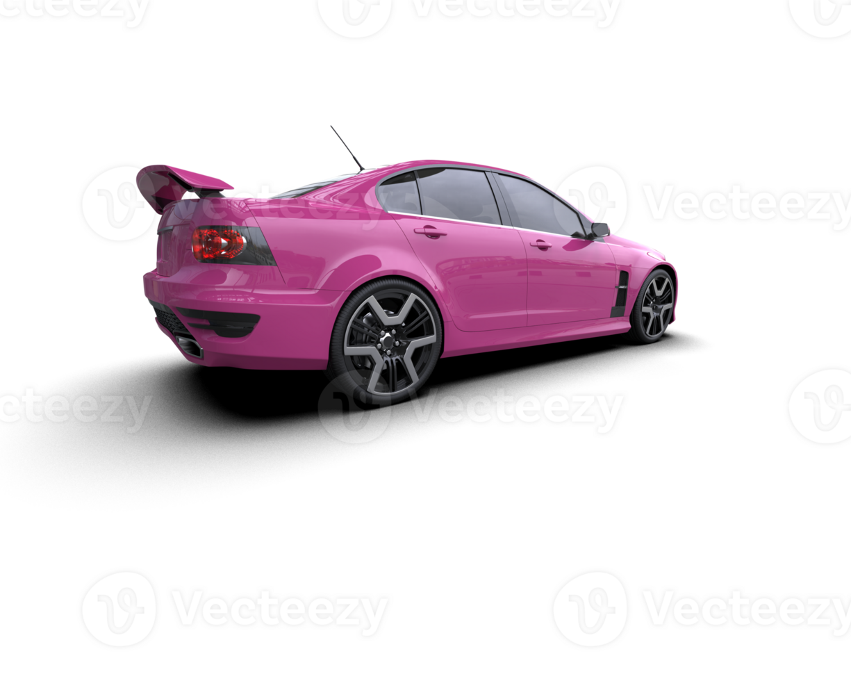 Realistic sport car isolated on background. 3d rendering - illustration png