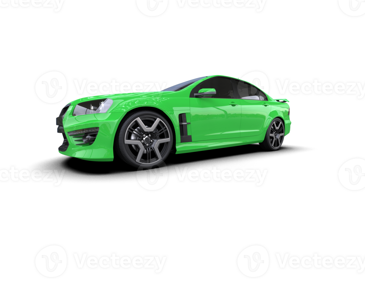 Realistic sport car isolated on background. 3d rendering - illustration png