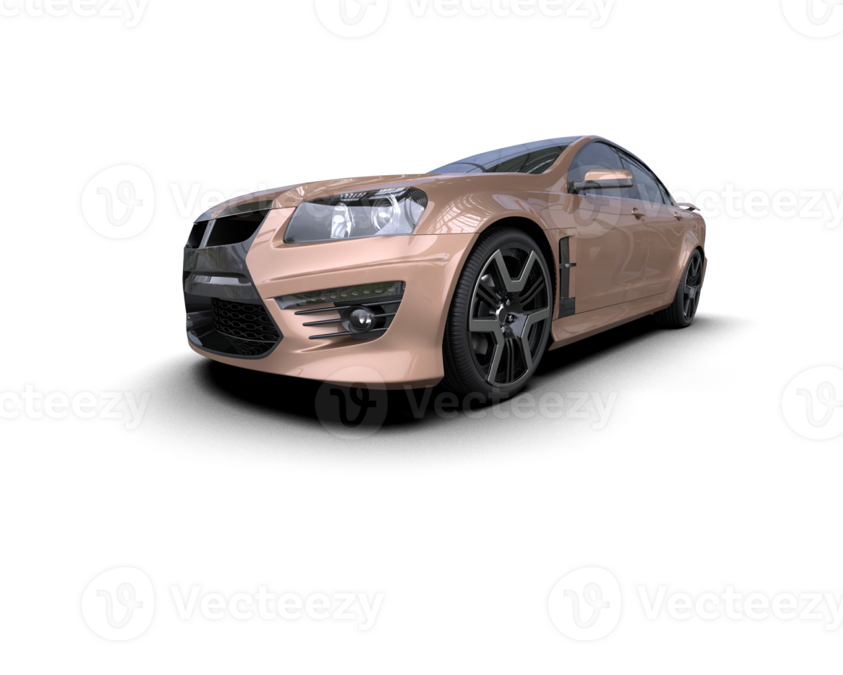 Realistic sport car isolated on background. 3d rendering - illustration png