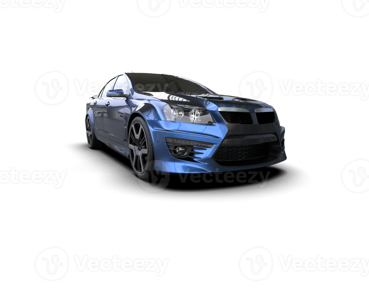 Realistic sport car isolated on background. 3d rendering - illustration png