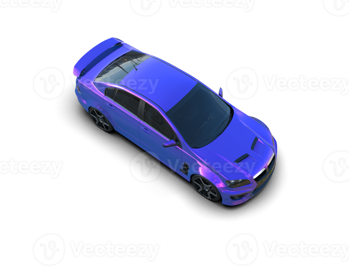 Realistic sport car isolated on background. 3d rendering - illustration png