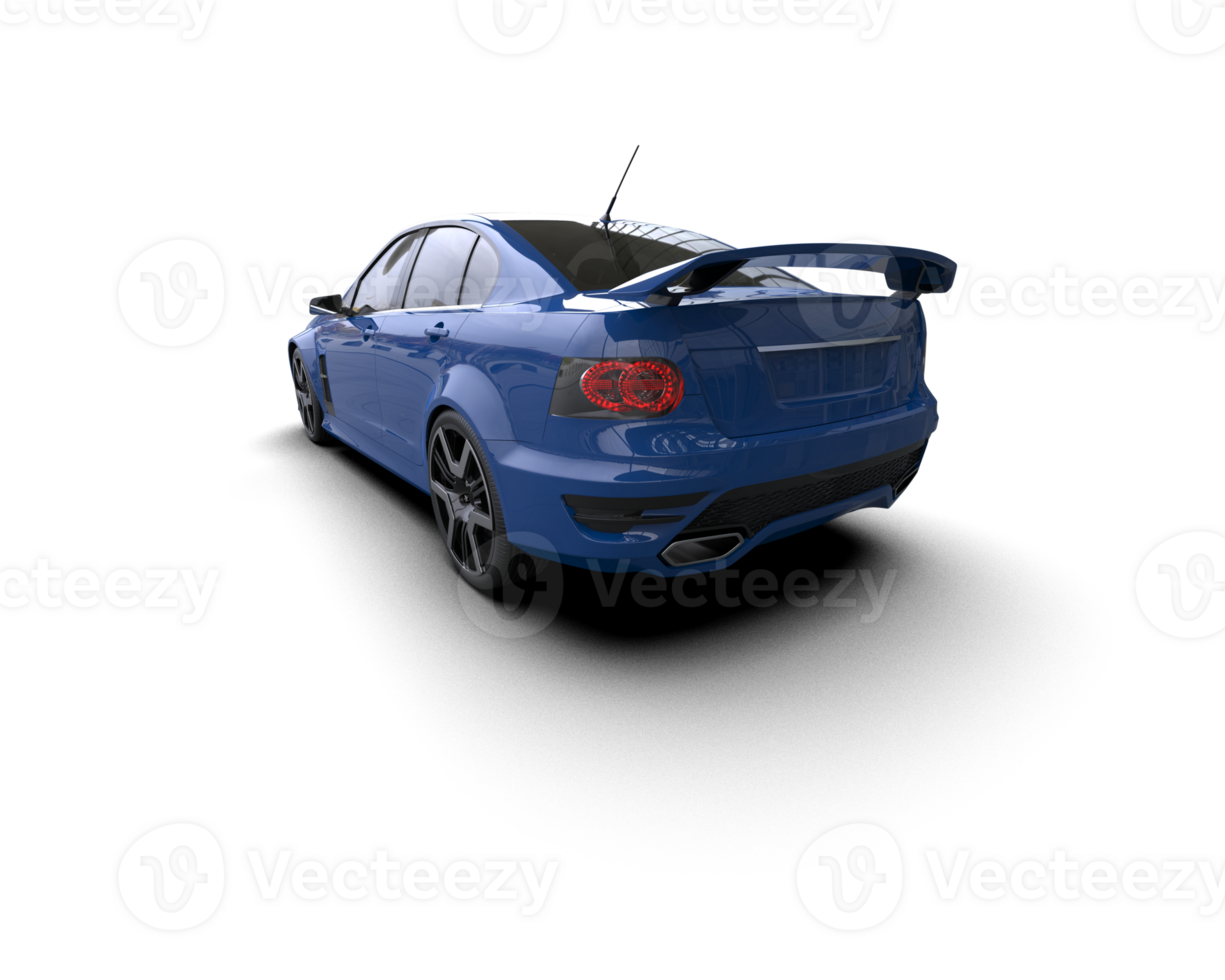 Realistic sport car isolated on background. 3d rendering - illustration png