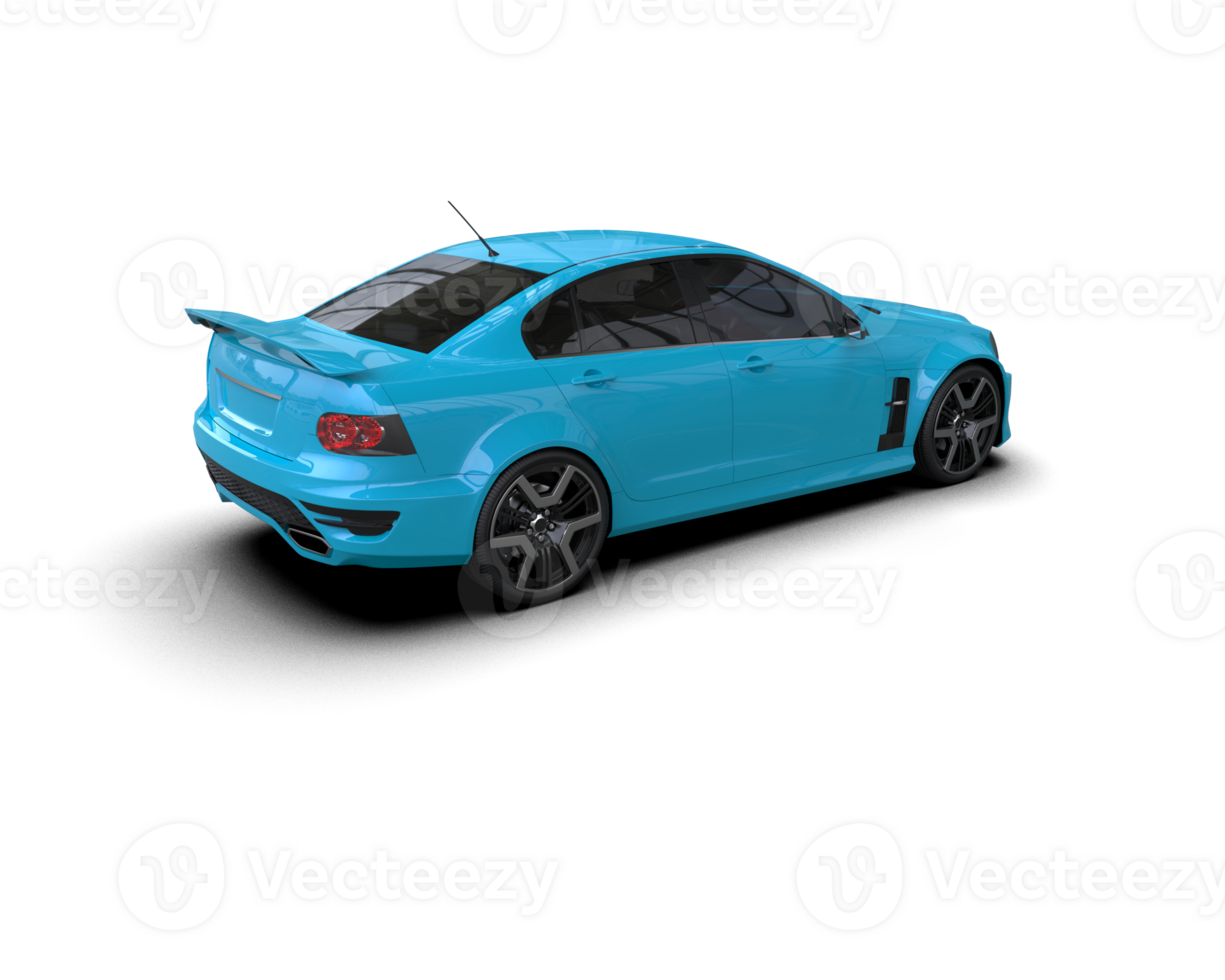 Realistic sport car isolated on background. 3d rendering - illustration png