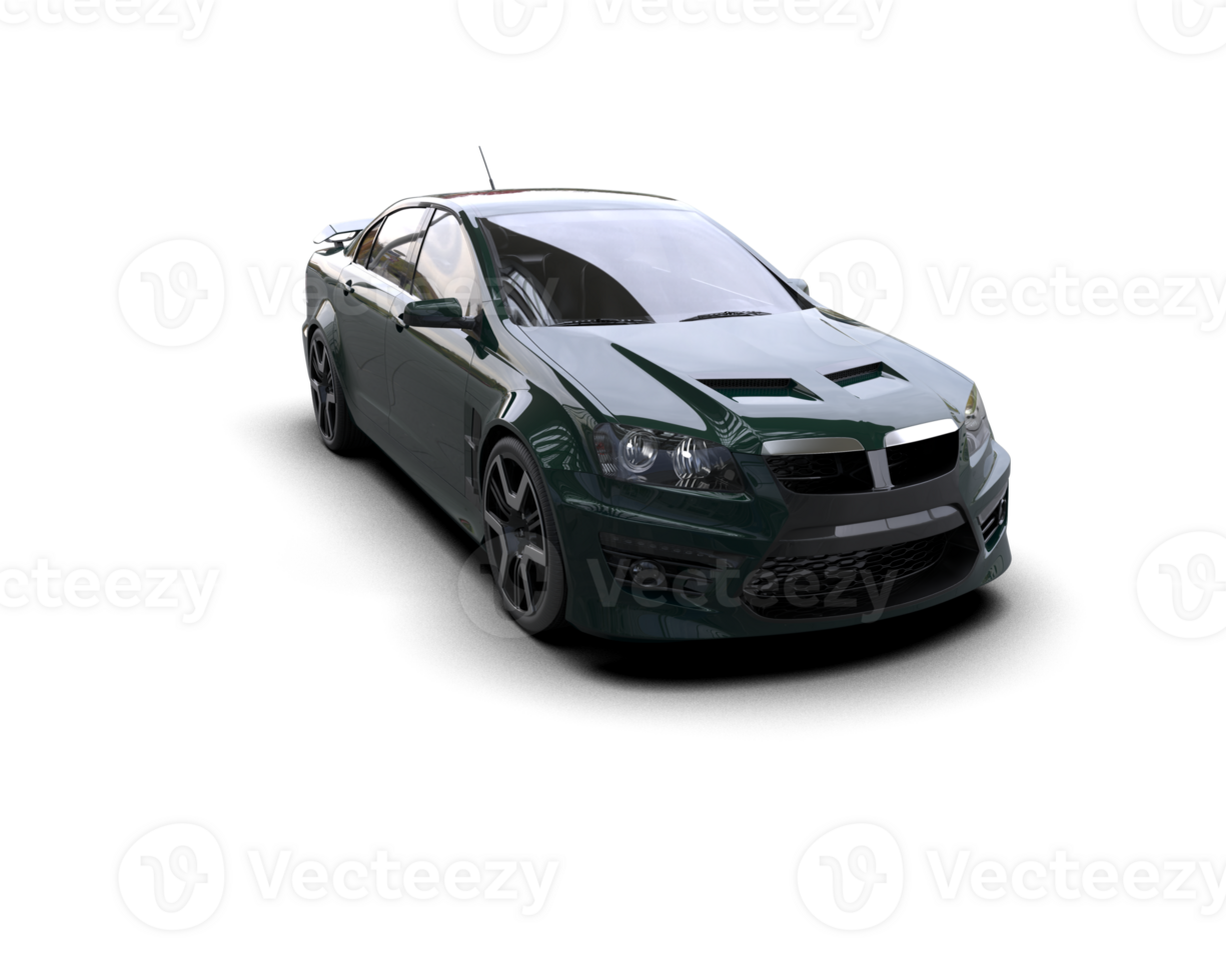 Realistic sport car isolated on background. 3d rendering - illustration png