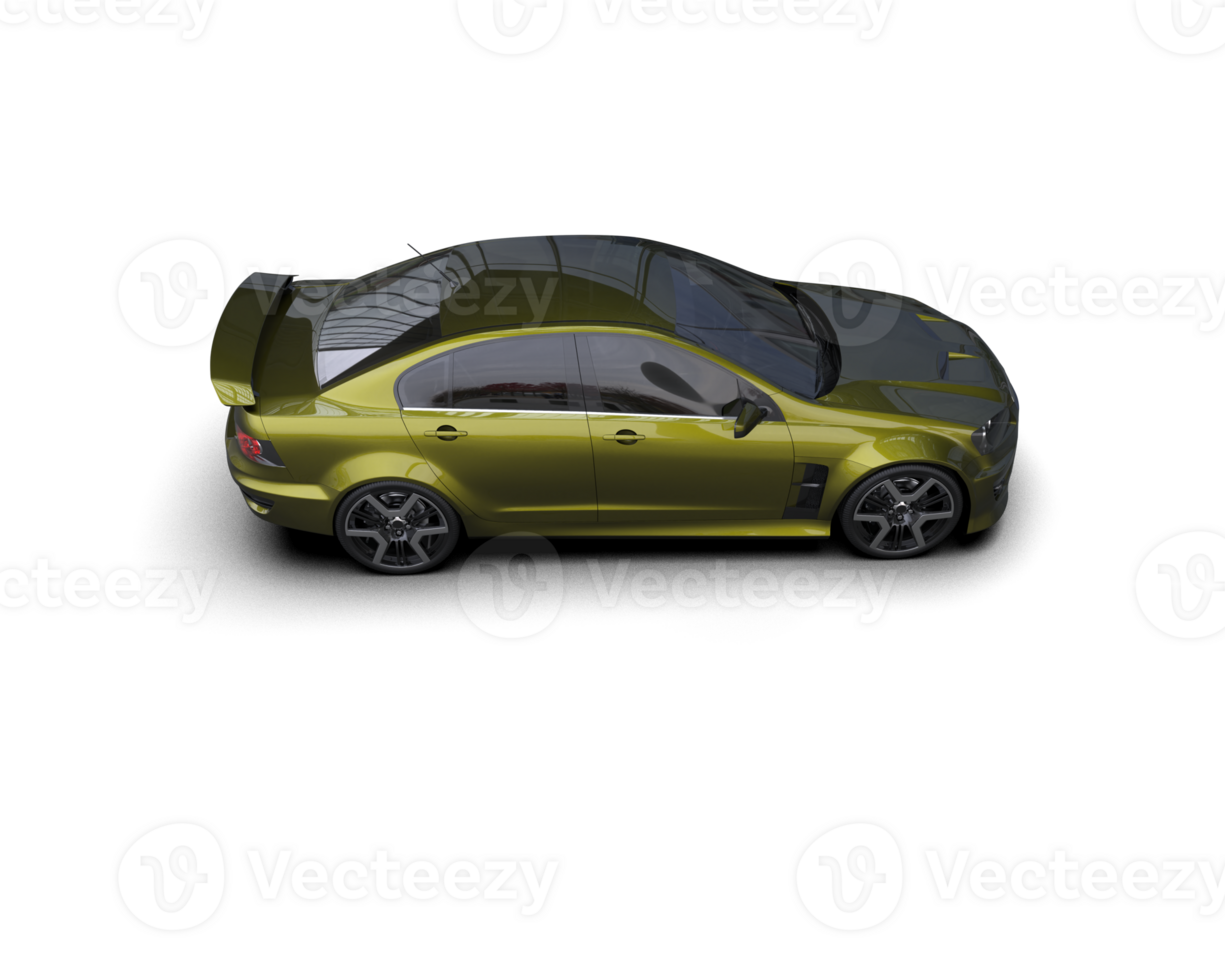 Realistic sport car isolated on background. 3d rendering - illustration png