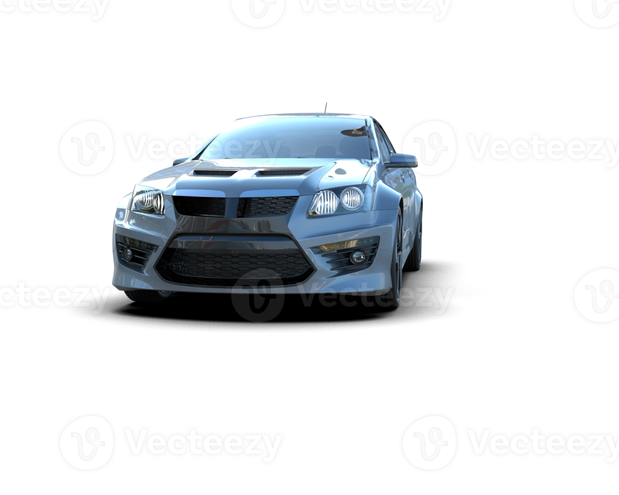 Realistic sport car isolated on background. 3d rendering - illustration png