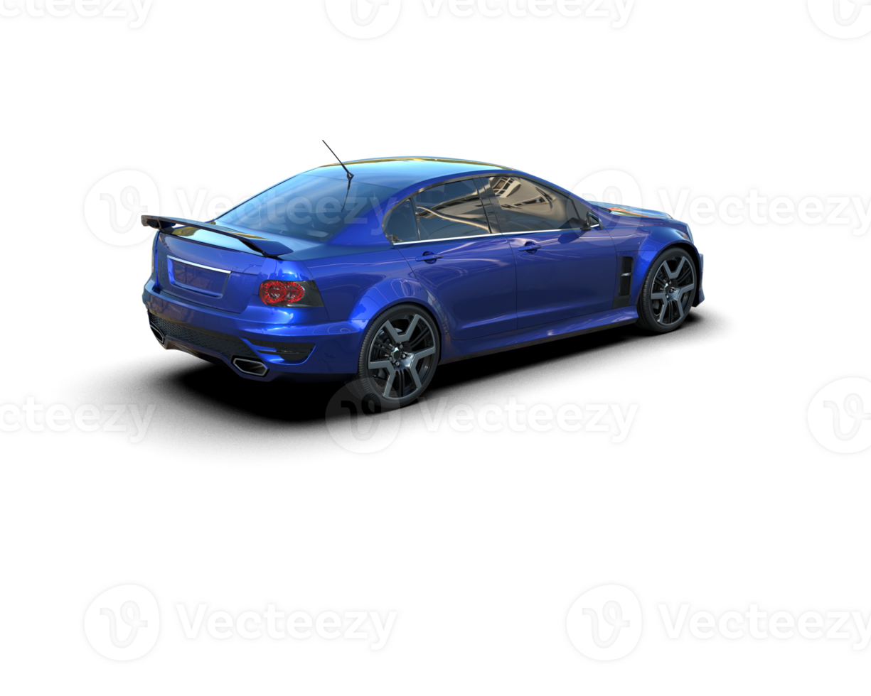 Realistic sport car isolated on background. 3d rendering - illustration png