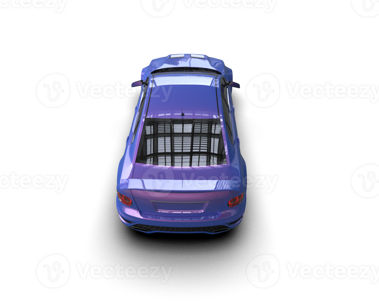 Realistic sport car isolated on background. 3d rendering - illustration png