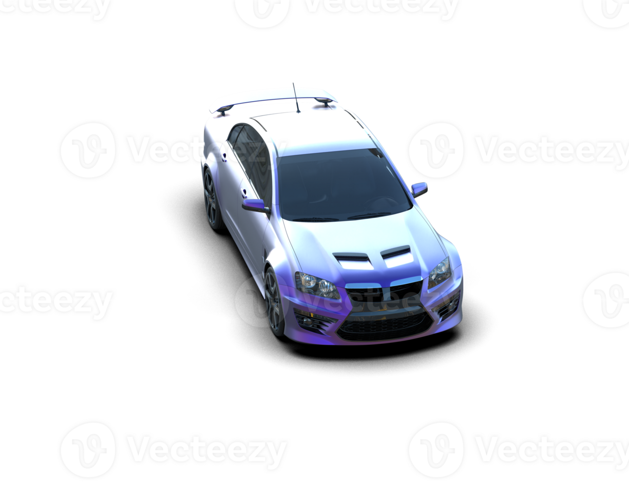 Realistic sport car isolated on background. 3d rendering - illustration png