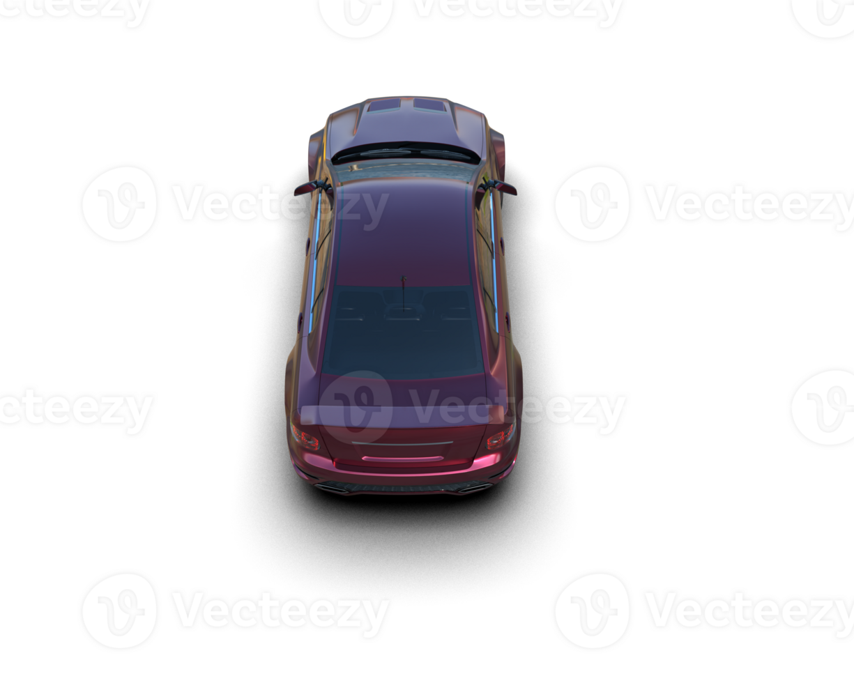 Realistic sport car isolated on background. 3d rendering - illustration png