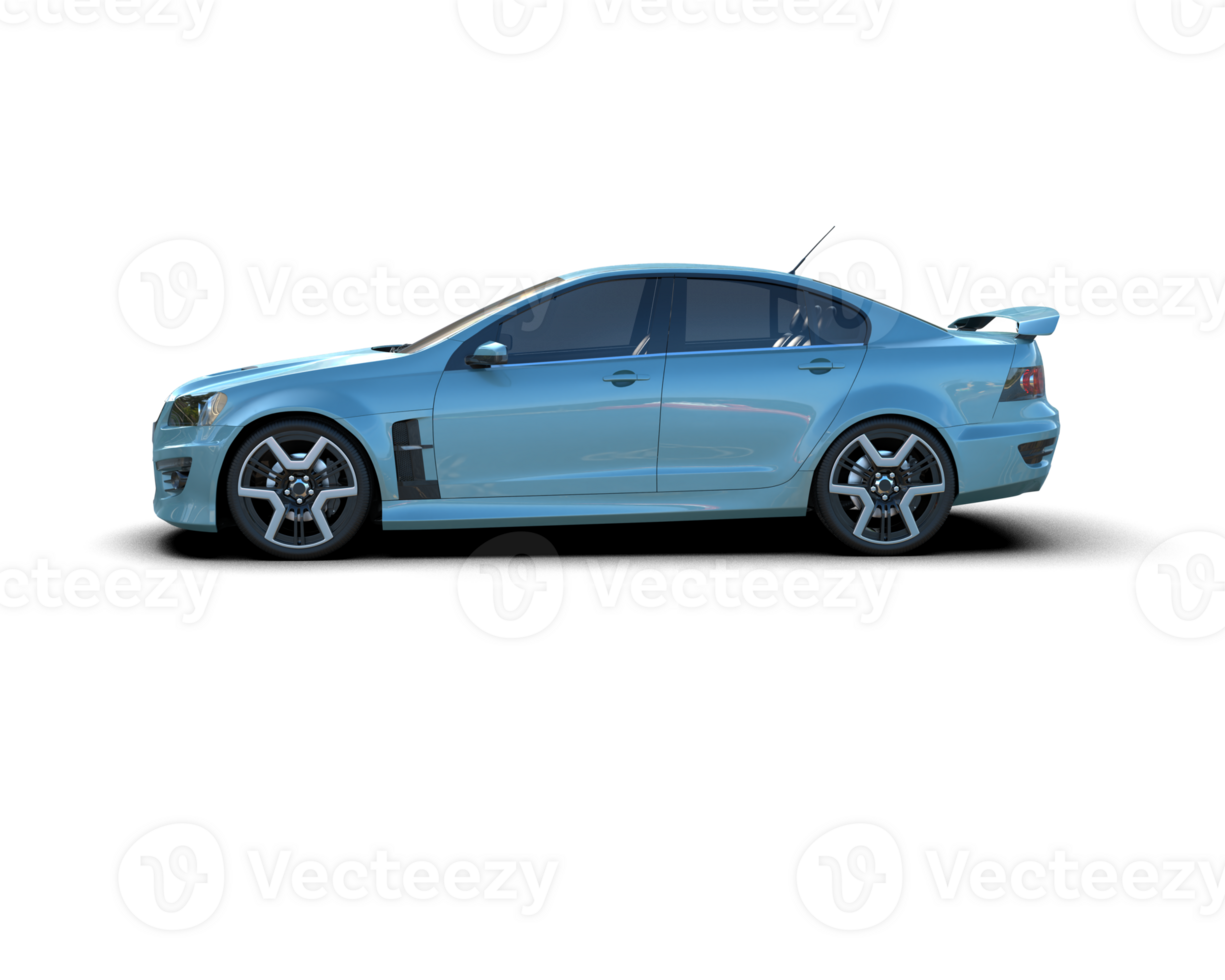 Realistic sport car isolated on background. 3d rendering - illustration png
