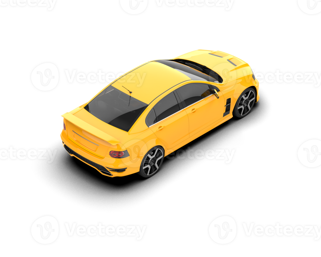 Realistic sport car isolated on background. 3d rendering - illustration png