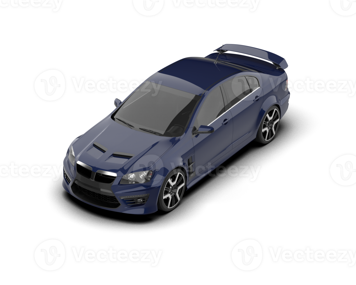 Realistic sport car isolated on background. 3d rendering - illustration png