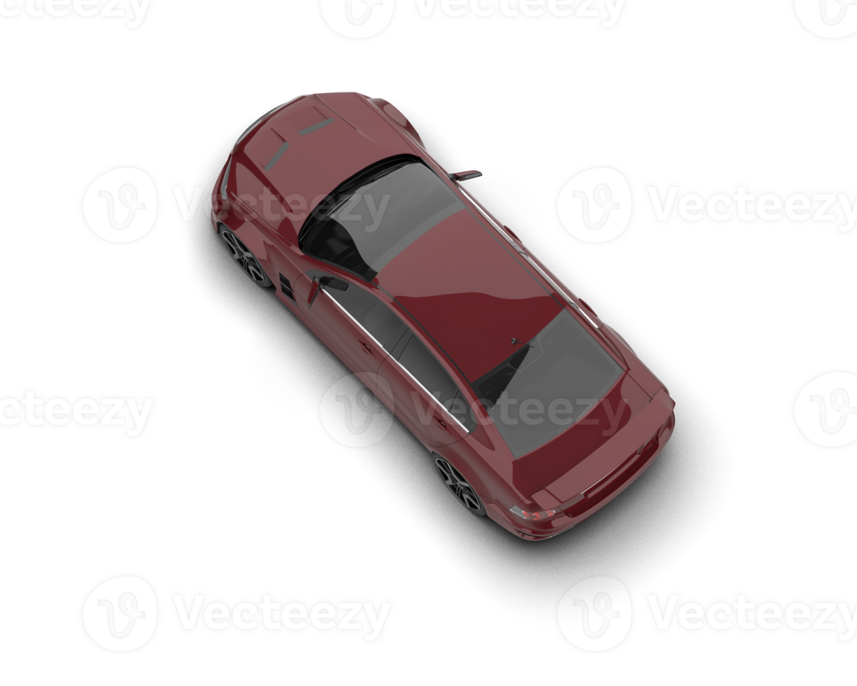 Realistic sport car isolated on background. 3d rendering - illustration png