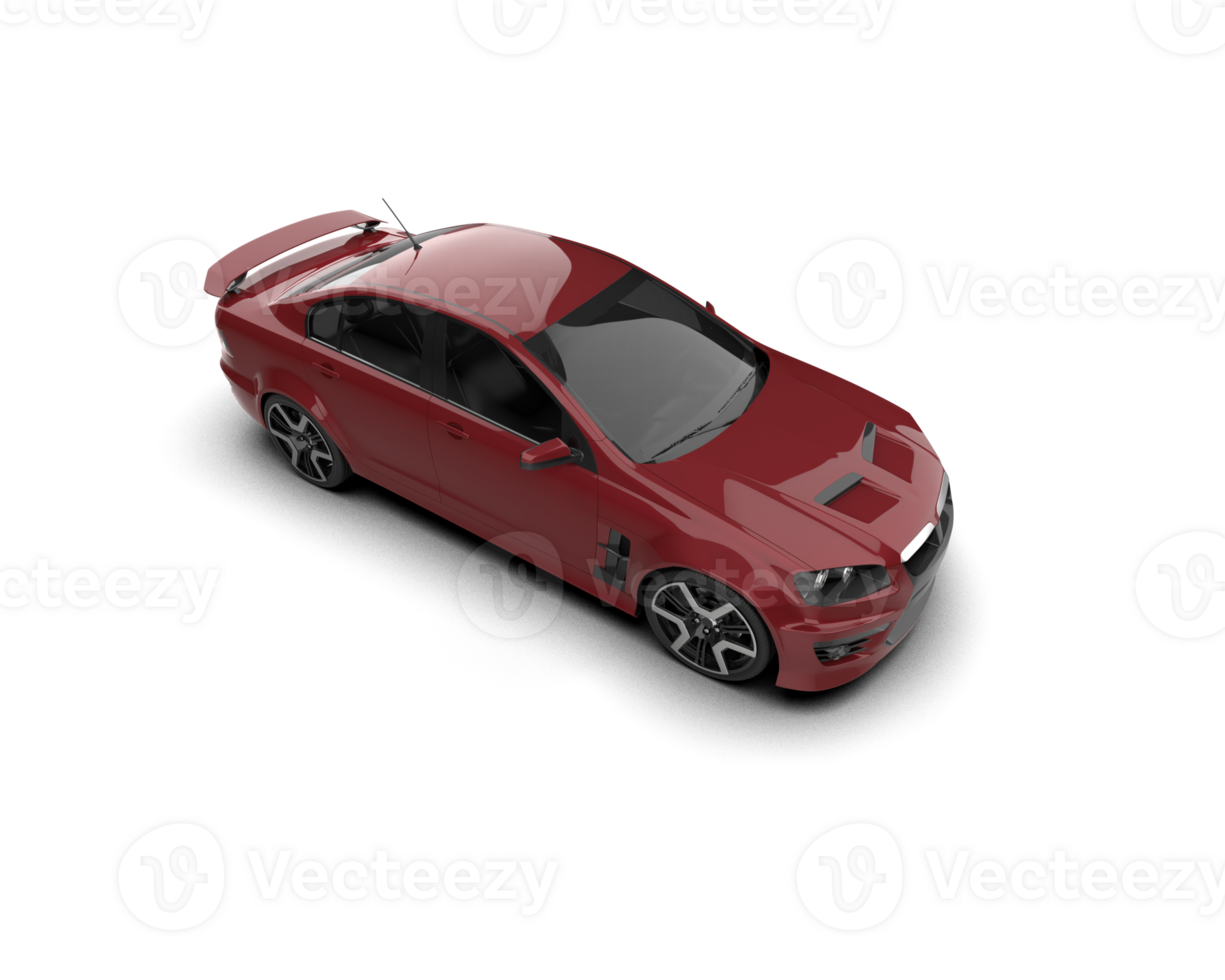 Realistic sport car isolated on background. 3d rendering - illustration png