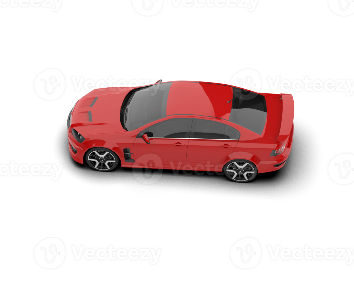 Realistic sport car isolated on background. 3d rendering - illustration png