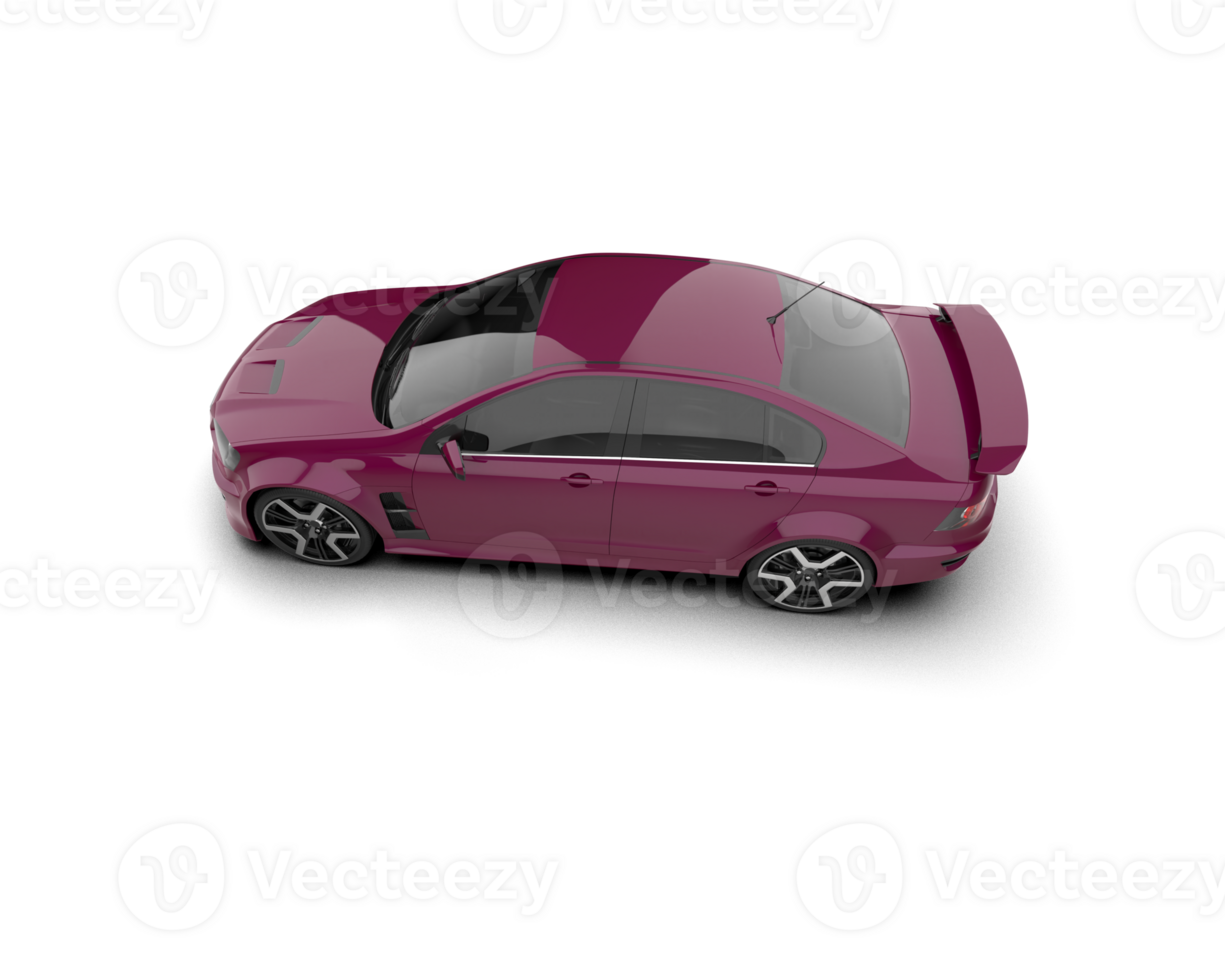Realistic sport car isolated on background. 3d rendering - illustration png