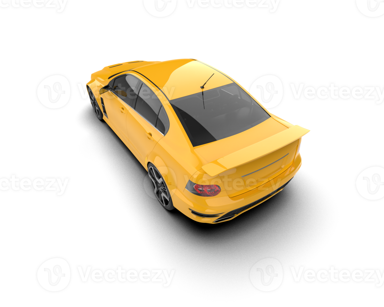 Realistic sport car isolated on background. 3d rendering - illustration png