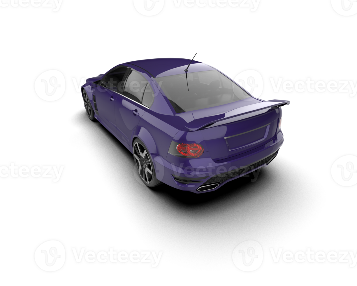 Realistic sport car isolated on background. 3d rendering - illustration png
