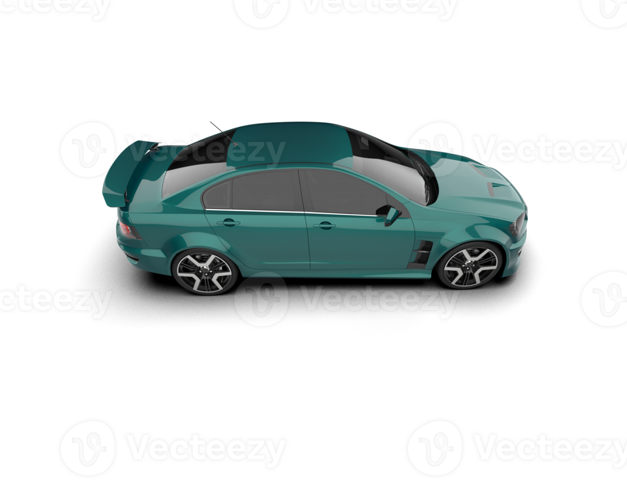 Realistic sport car isolated on background. 3d rendering - illustration png