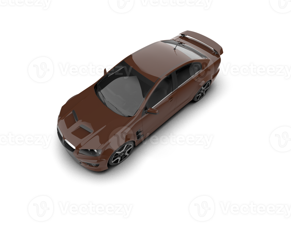 Realistic sport car isolated on background. 3d rendering - illustration png