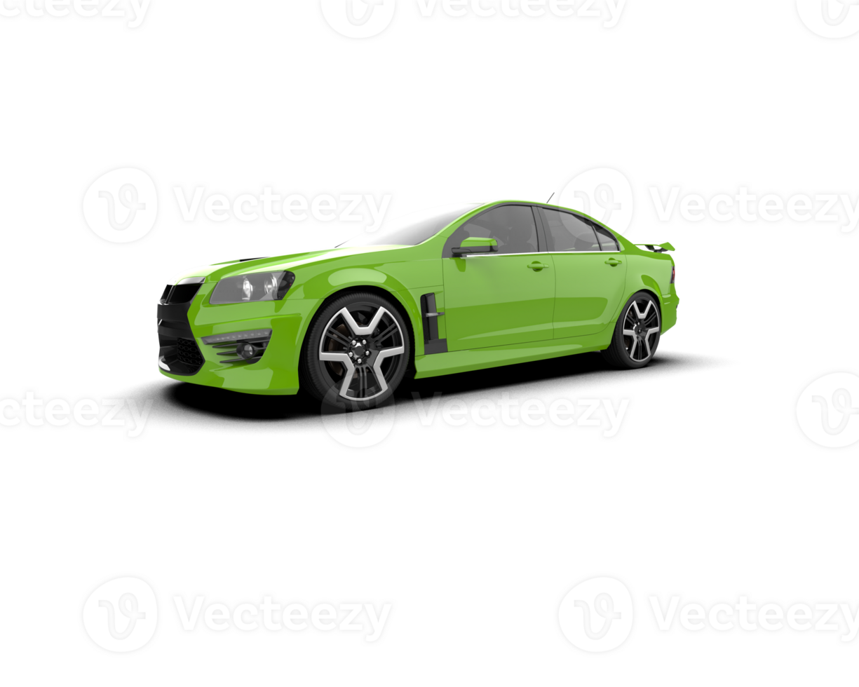 Realistic sport car isolated on background. 3d rendering - illustration png