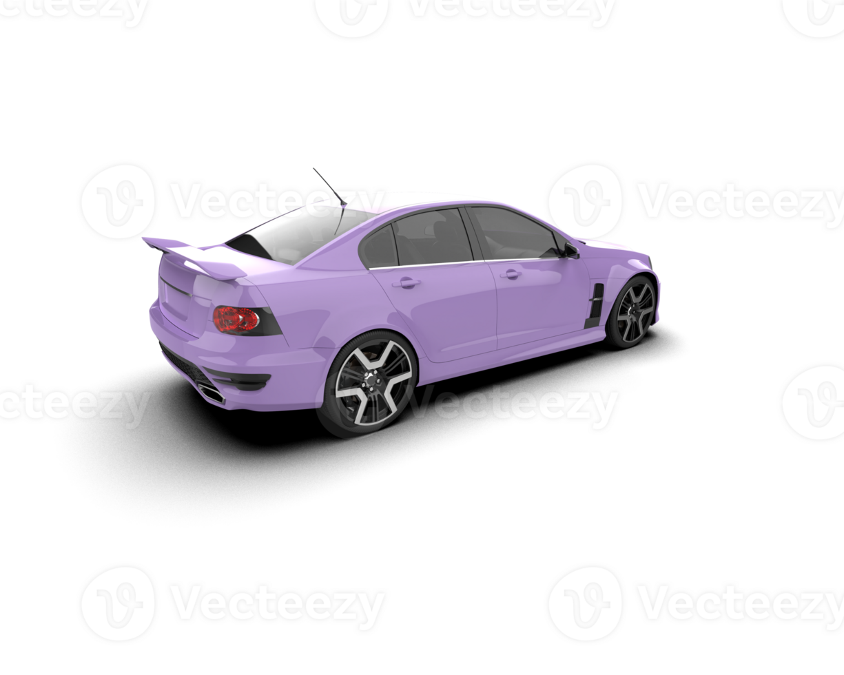 Realistic sport car isolated on background. 3d rendering - illustration png