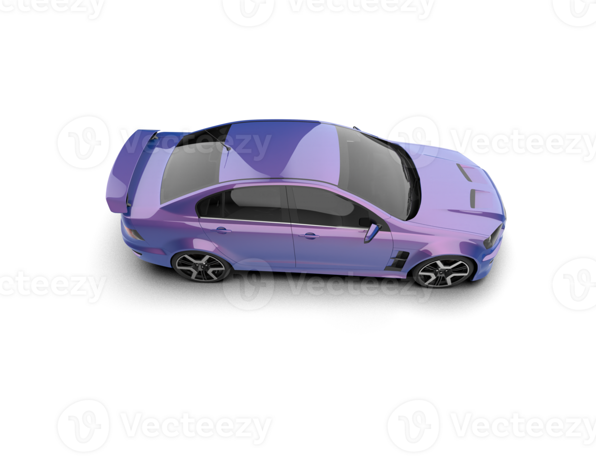 Realistic sport car isolated on background. 3d rendering - illustration png
