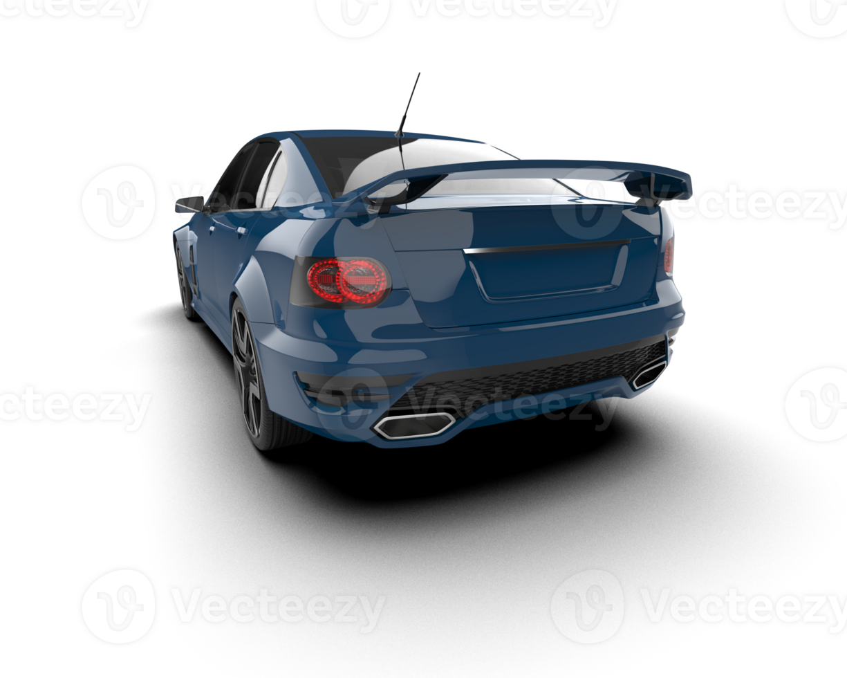 Realistic sport car isolated on background. 3d rendering - illustration png