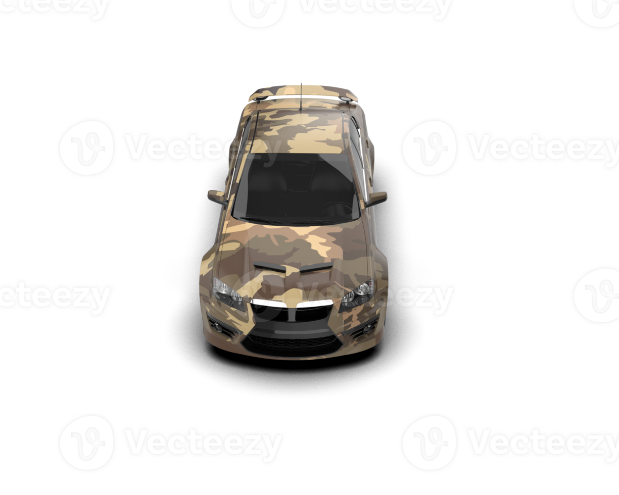 Realistic sport car isolated on background. 3d rendering - illustration png