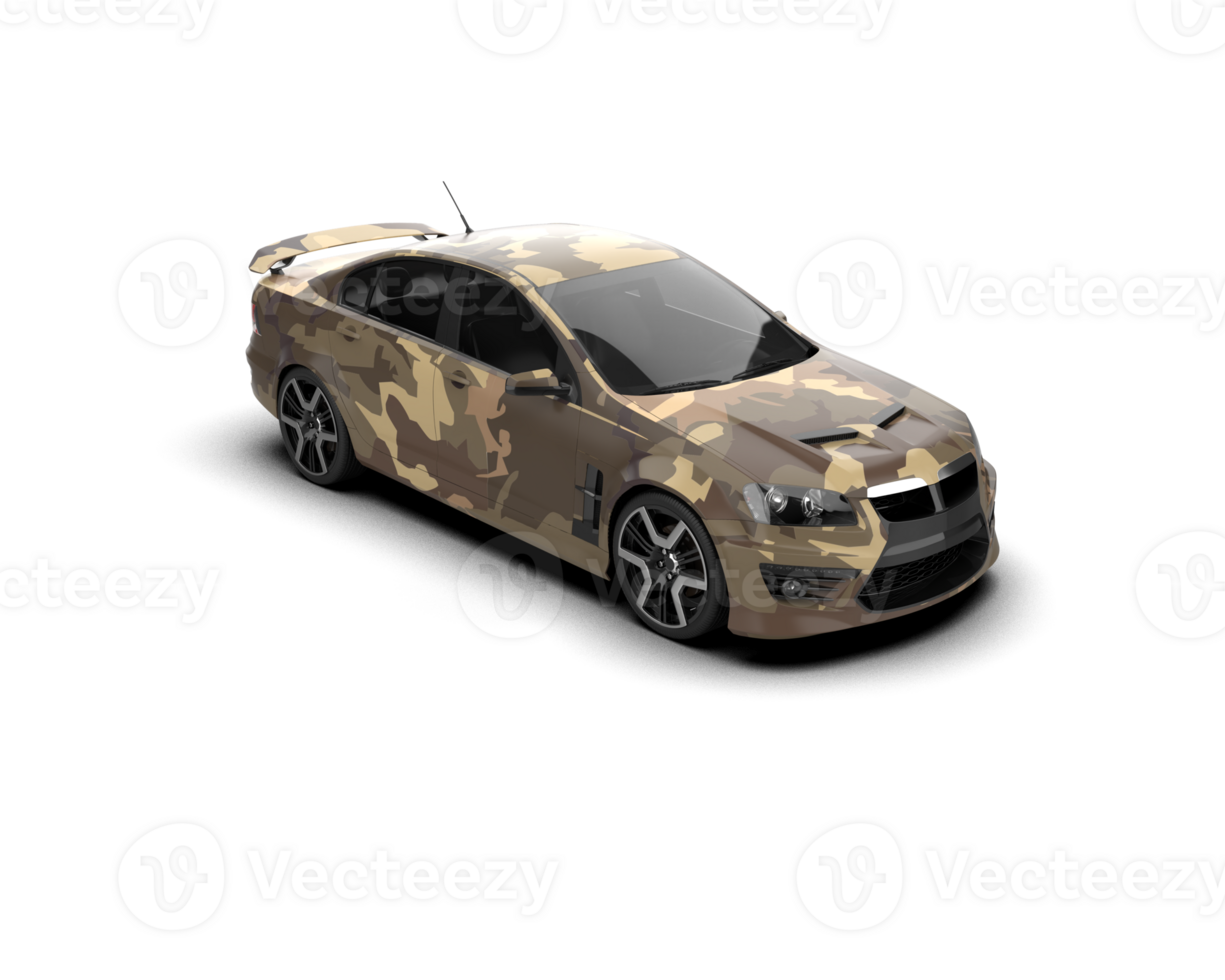 Realistic sport car isolated on background. 3d rendering - illustration png
