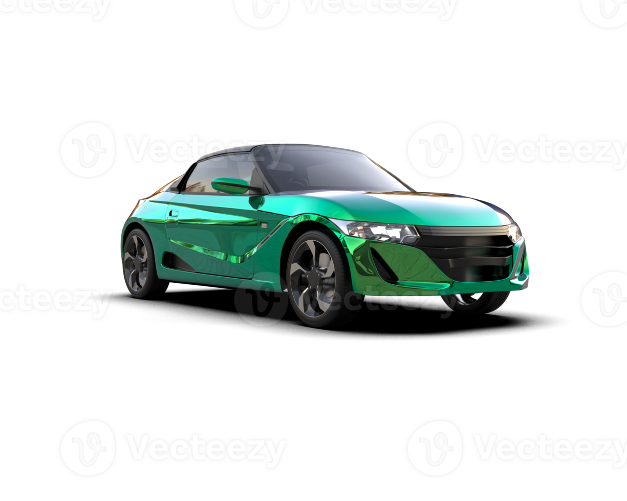 Realistic sport car isolated on background. 3d rendering - illustration png