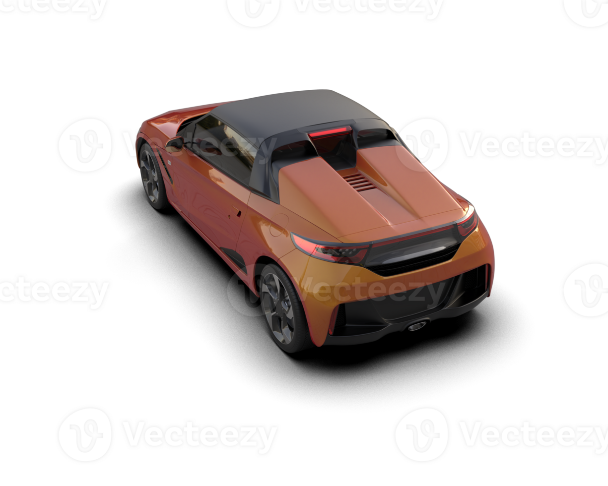 Realistic sport car isolated on background. 3d rendering - illustration png