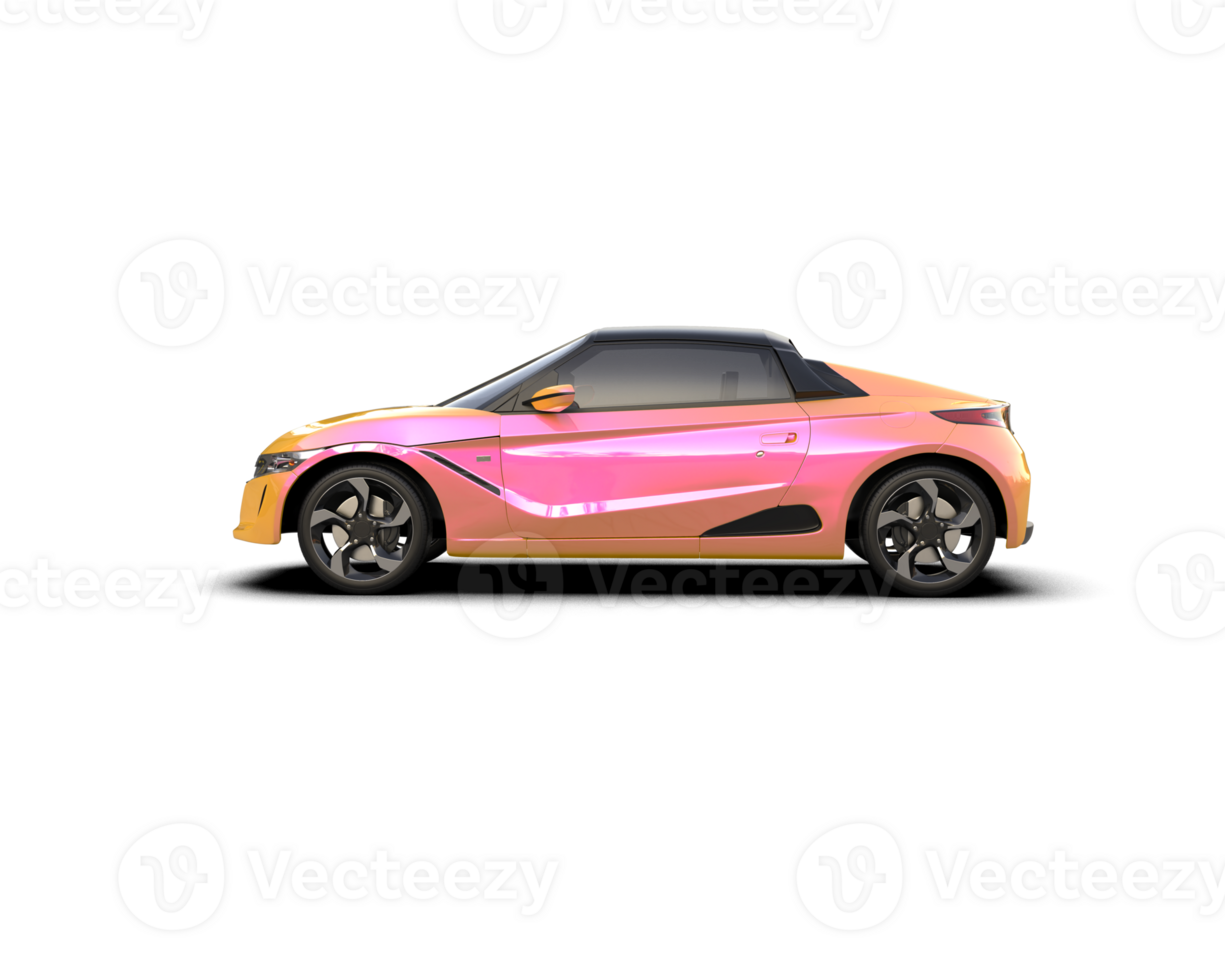 Realistic sport car isolated on background. 3d rendering - illustration png