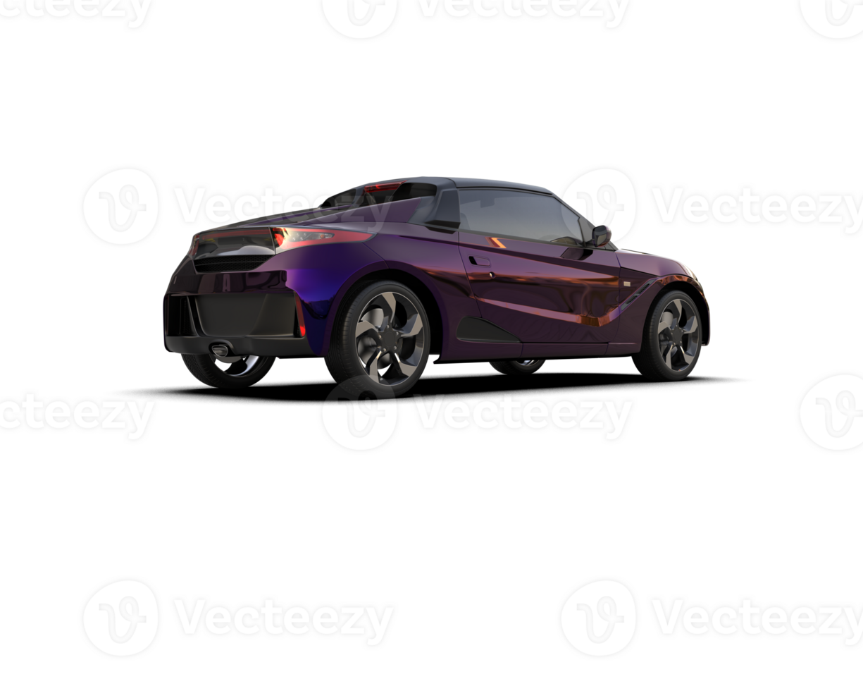Realistic sport car isolated on background. 3d rendering - illustration png