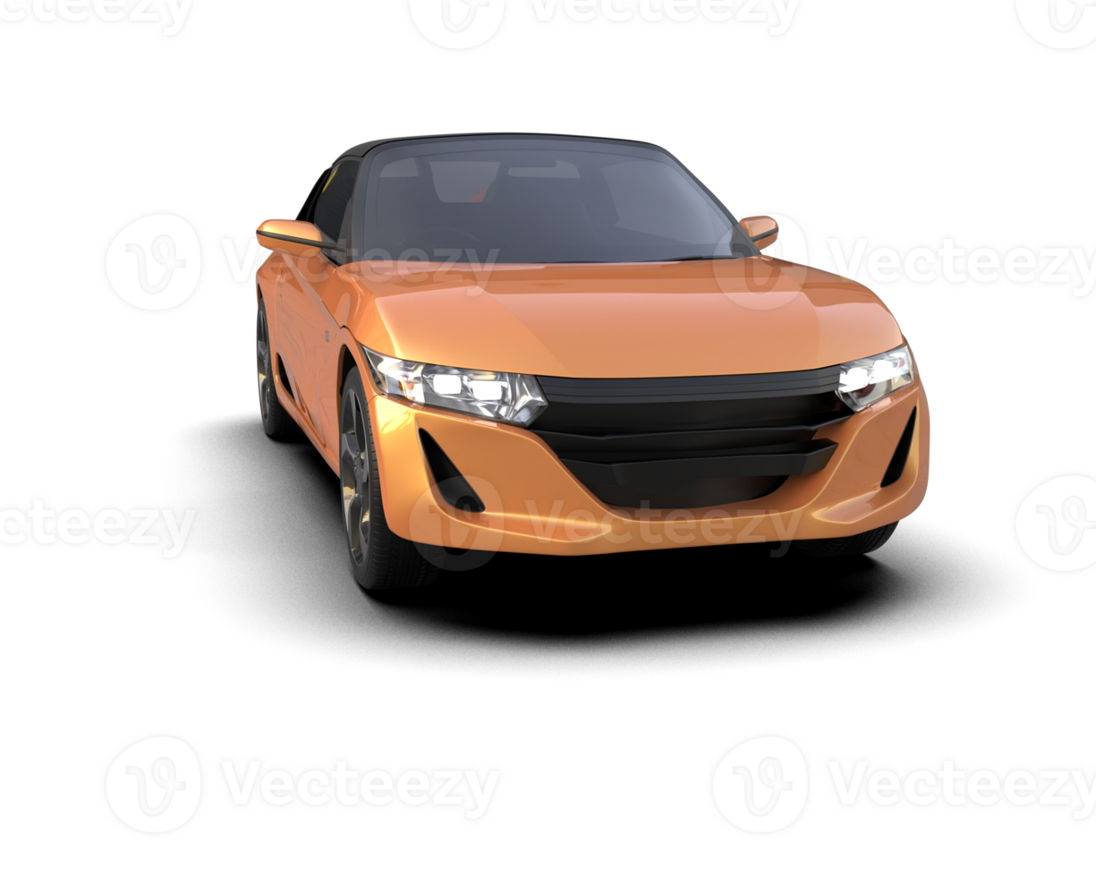 Realistic sport car isolated on background. 3d rendering - illustration png