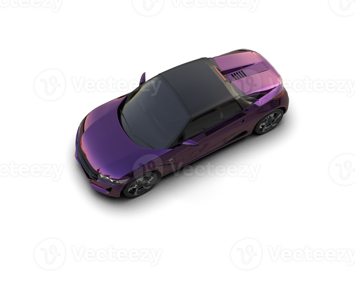 Realistic sport car isolated on background. 3d rendering - illustration png