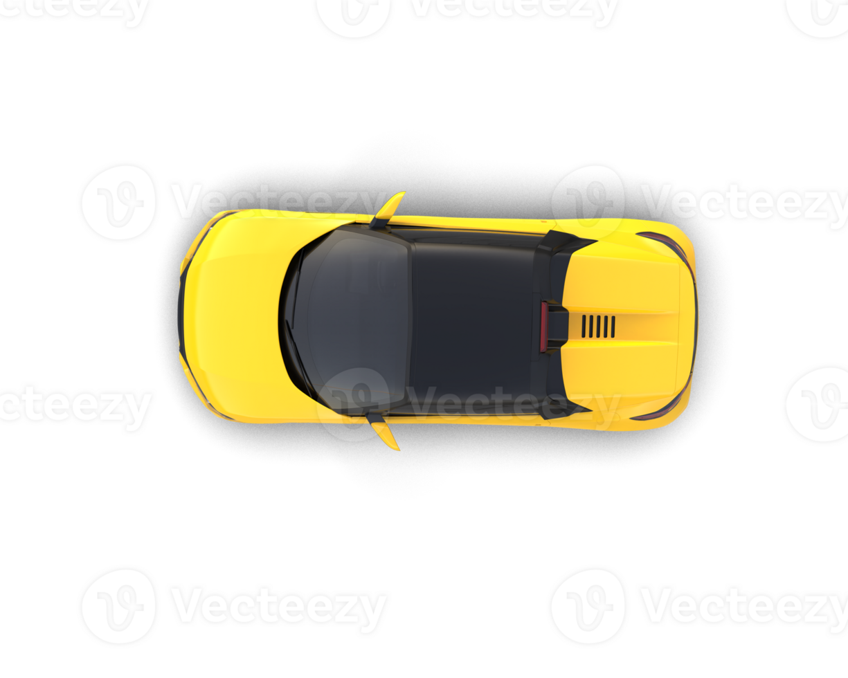 Realistic sport car isolated on background. 3d rendering - illustration png