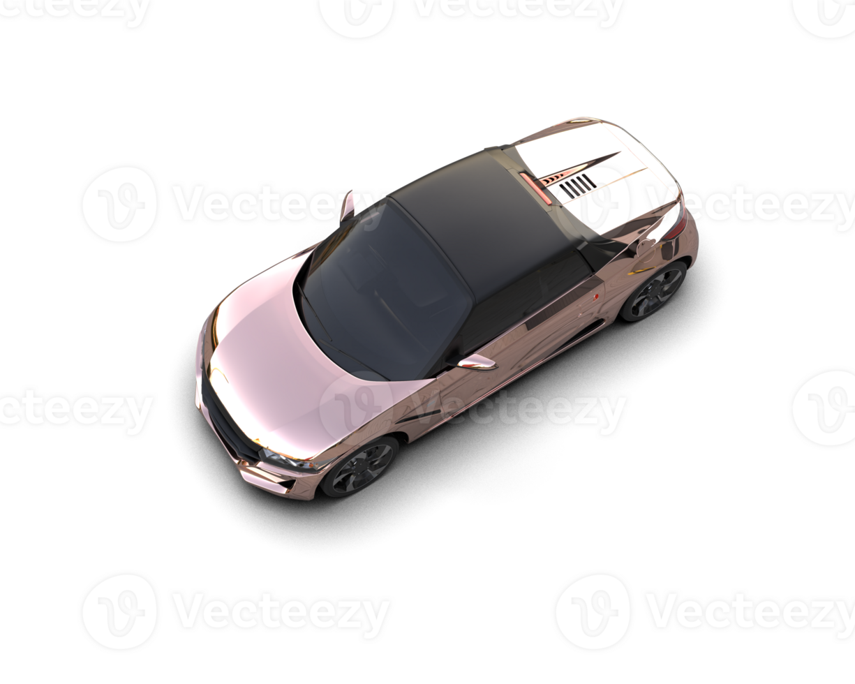 Realistic sport car isolated on background. 3d rendering - illustration png