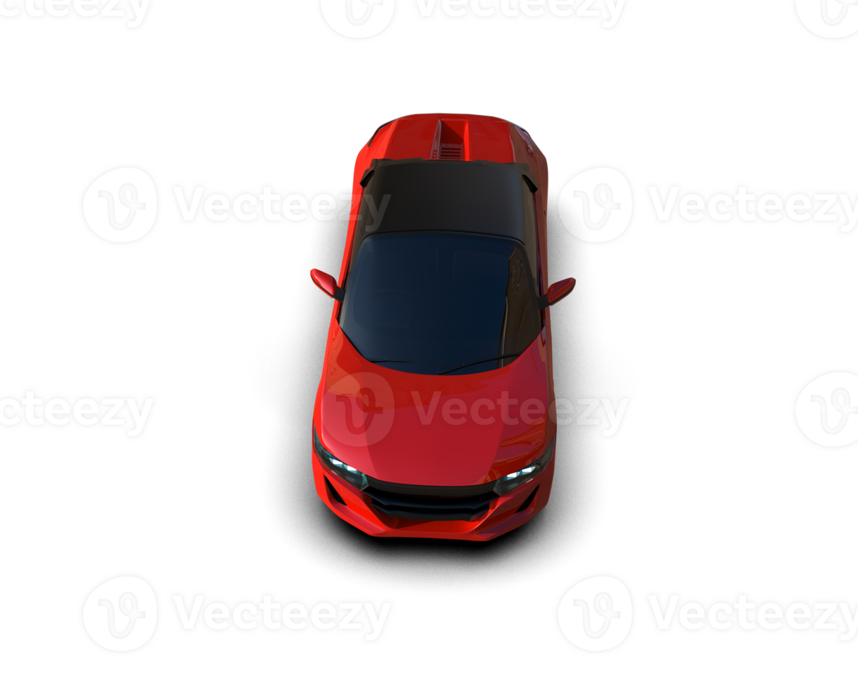 Realistic sport car isolated on background. 3d rendering - illustration png